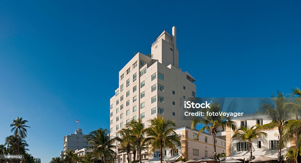Hotéis de Miami South Beach - Foto de stock de Exterior de Prédio royalty-free