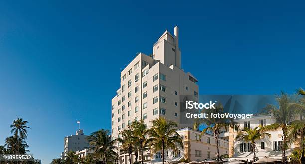 Foto de Hotéis De Miami South Beach e mais fotos de stock de Exterior de Prédio - Exterior de Prédio, Miami, Branco