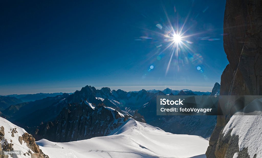 Alpine haut sommet de Klein - Photo de Aiguille du Midi libre de droits