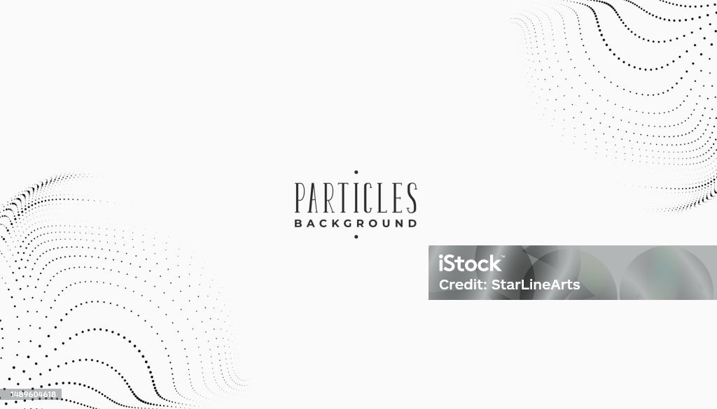 Particles Topic Banner Abstract Dotted Particle Banner Design With Dynamic Swirl Flow Stock ...