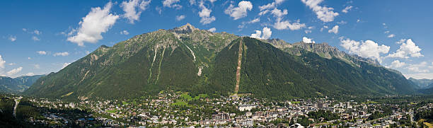 istock Picturesque Alpine town green peaks 148960495