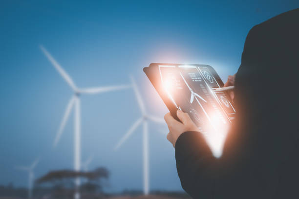 istock engineer use smart tablet,control power generation alternative wind turbine,clean energy concept smart cities sustainability environmental protection Order artificial intelligence technology 1489606094