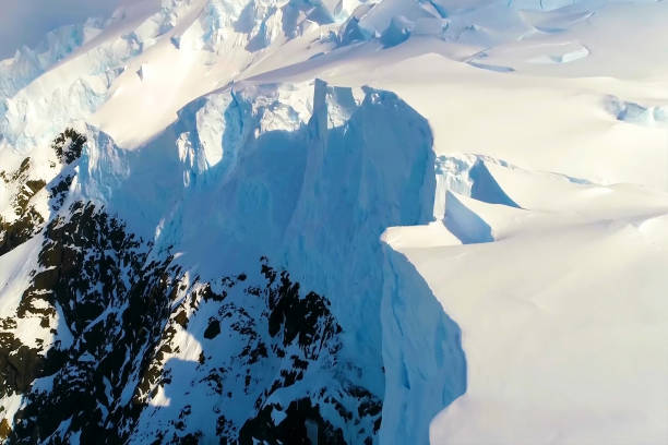 Beautiful landscape of Antarctica glacier, famous tourist attraction.