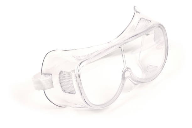Safety glasses isolated on white. High resolution photo. Full depth of field.