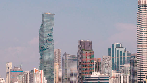 istock Bangkok Thailand - Apartments and High Tech Skyscrapers - 85mm 1489633658