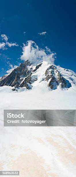 Gletscher Berggipfelbanner Stockfoto und mehr Bilder von Berg - Berg, Gebirge, Luftaufnahme