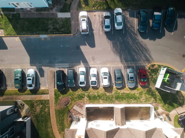 istock Virginia Condominiums - Top Down - Parked Cars - Homes 1489635744