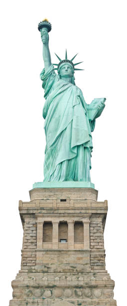 istock Statue of Liberty isolated on white 148963590