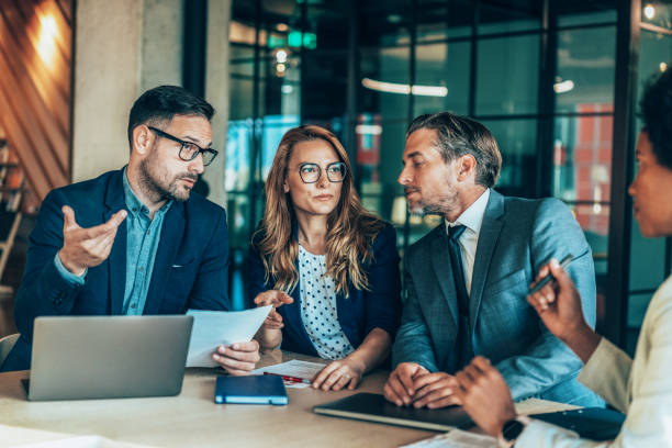istock Business persons on meeting in the office 1489639008