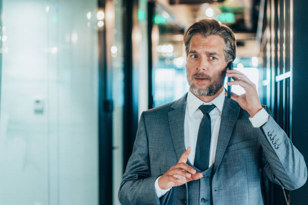 istock Businessman with smartphone 1489639009