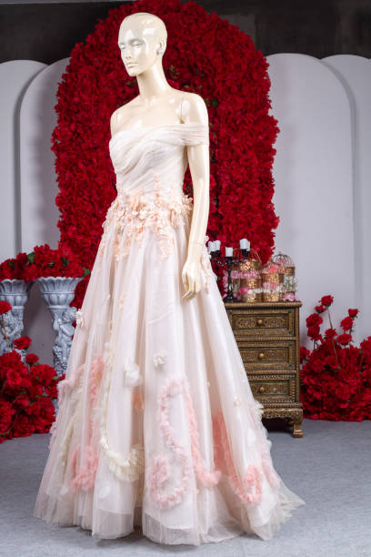 istock Bride wedding dress vintage style in studio 1489644565