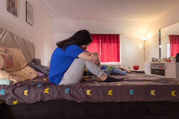 istock Woman having a silent retreat and introspection 1489650667