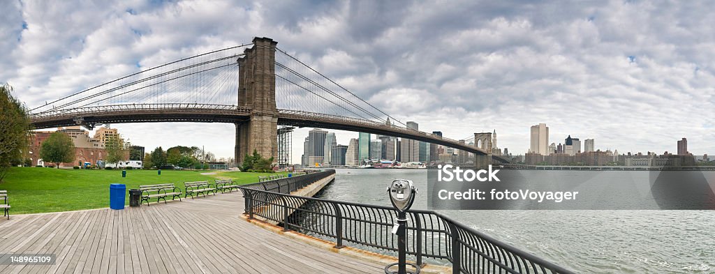 Brooklyn Bridge und Manhattan Dumbo - Lizenzfrei New York City Stock-Foto