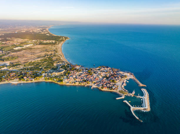 istock Antalya's Side Ancient City: An Aerial Perspective Captured by Drone 1489666707