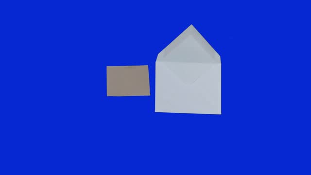 Envelope letter chroma key