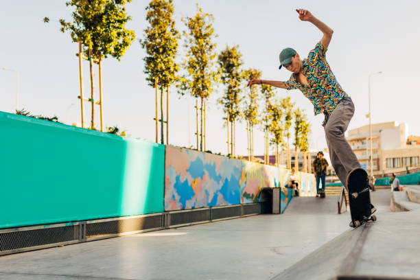 istock A man performs a skate exhibition in a skate park 1489695808