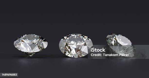 3 Diamond Pattern Background Three Diamonds Different Views On Black Background At 3d Render Design ...