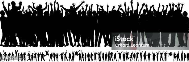 Simple Crowd Vector Image Crowd Stock Illustration - Download Image Now - iStock