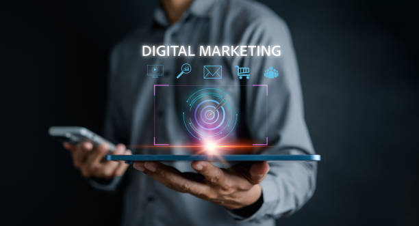 istock Digital business online marketing concept. creative, idea, innovation, motivation planning development leadership and customer target group via technology concept. 1489731530