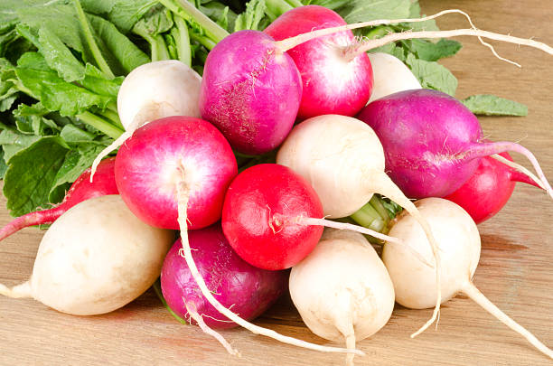istock close up of a bundle of radishes 148973363