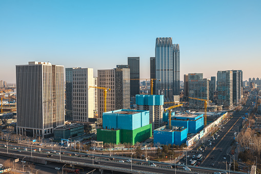 The skyline of Beijing, China