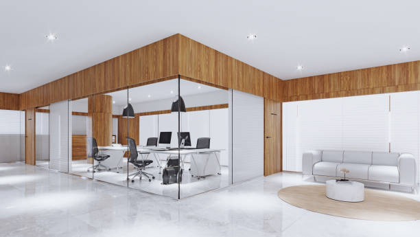 istock White industrial city office. 1489740536