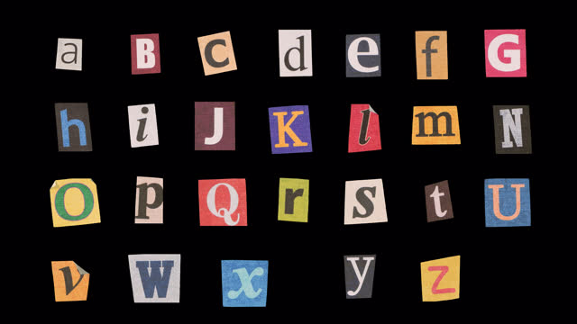 Magazine Letters Alphabet Stop Motion