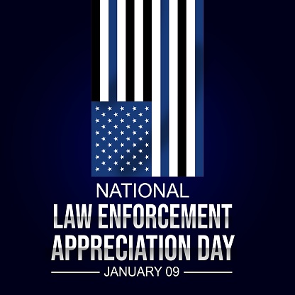 An illustration of National Law Enforcement Appreciation Day Background