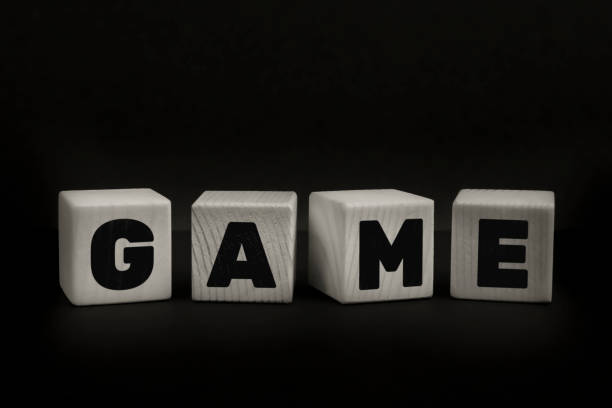istock Word GAME written with wooden cubes 1489760605
