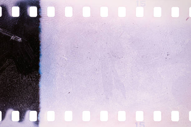 istock Dusty and grungy 35mm film texture or surface 1489763604