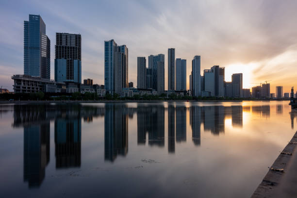 istock Beijing CBD urban scenery delay film at dusk 1489763721