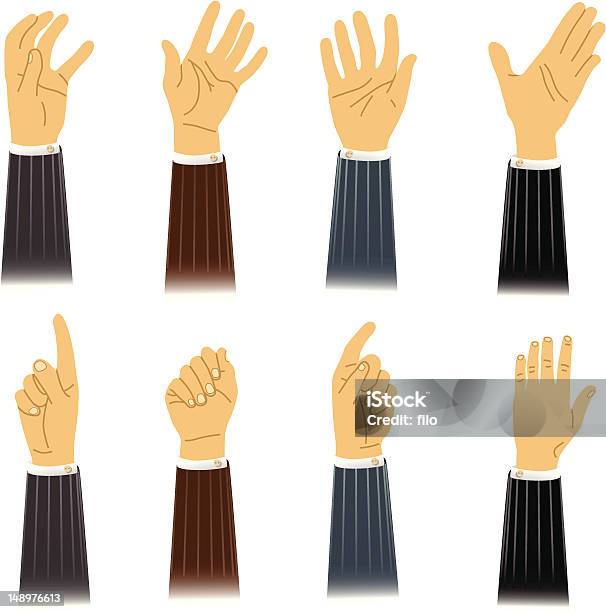 Рельефные Руки — стоковая векторная графика и другие изображения на тему Дотягиваться - Дотягиваться, Тыкать, Hello - английское слово