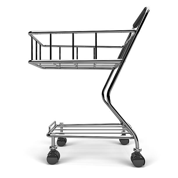 istock Shopping Cart Side View 148976617