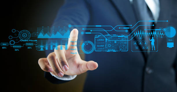 istock Businessman pointing his finger on virtual technology screen 1489767512