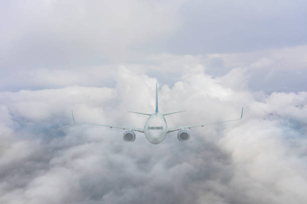 Free Stock Photo of Airplane Flying Through Cloudy Sky | Download Free ...