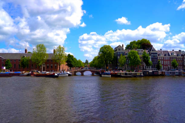 It is a beautiful landscape in the Netherlands, a famous tourist attraction.