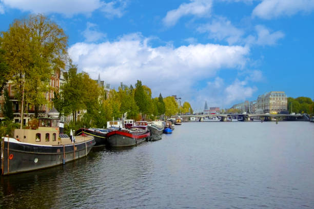 It is a beautiful landscape in the Netherlands, a famous tourist attraction.