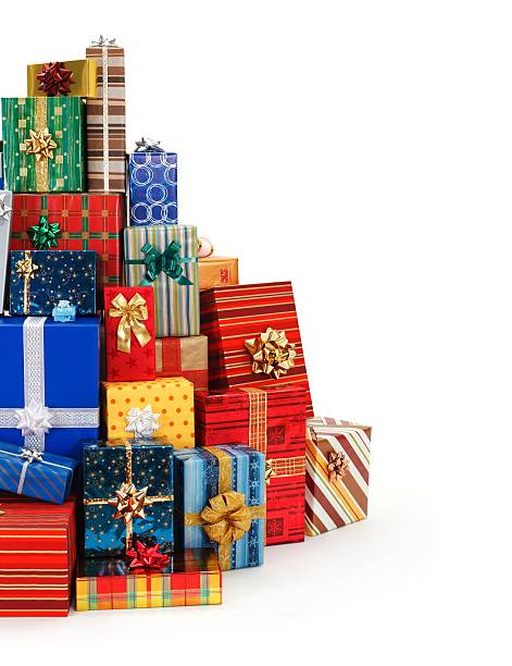 istock Big stack of colorful Christmas presents 148978593
