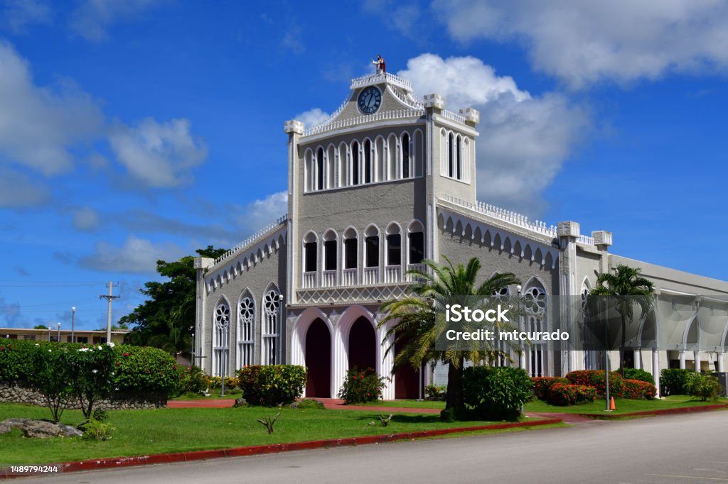 Our Lady Of Mount Carmel Catholic Cathedral Chalan Kanoa Saipan Stock
