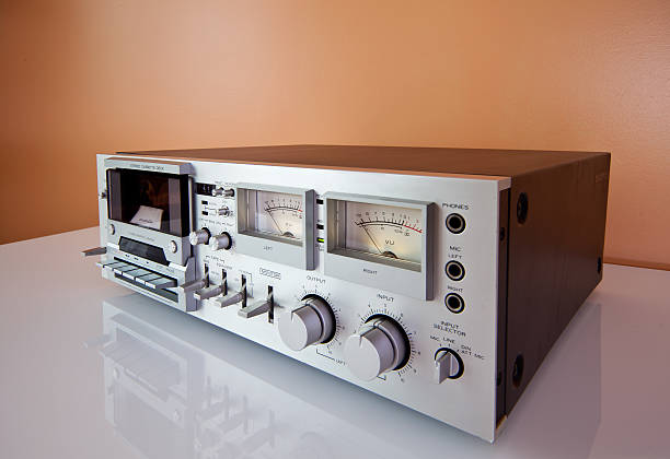 istock Vintage Stereo Cassette tape deck recorder or player 148980410