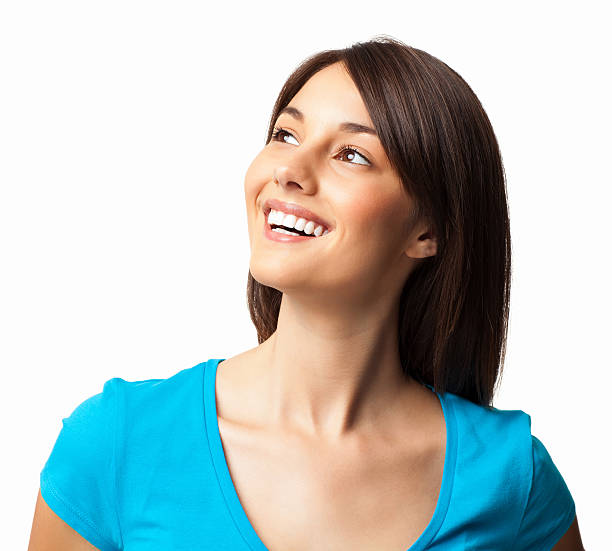 istock Cute Woman Looking Away - Isolated 148980756