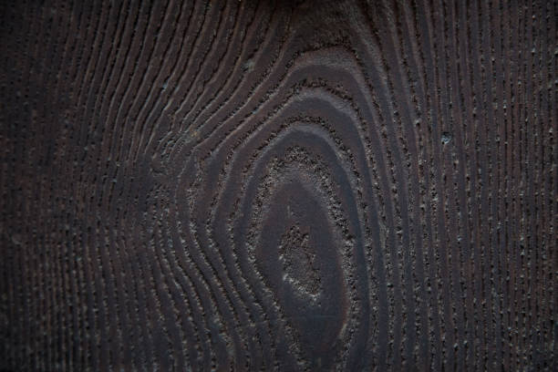 Dark brown pine board. Wooden texture background. Old wooden texture. Wallpaper for adding text or work design for backdrop product. top view. Flat natural surface. Ecological Construction Materials. . High quality photo