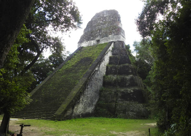 istock Temple V, Tikal Archaeological Site, Peten, Guatemala 1489810882