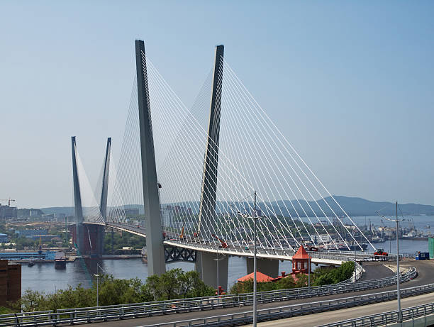 istock Cable-stayed bridge over the Golden Horn bay 148981310
