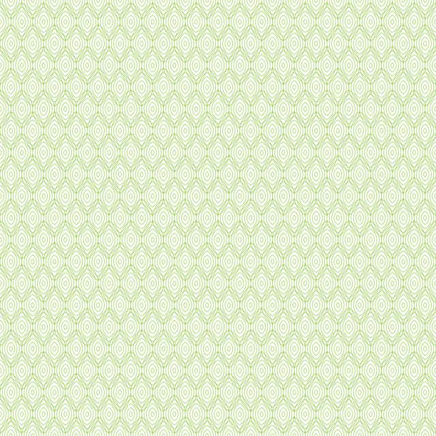 Vector illustration of Seamless geometric pattern in green color made of thin flat trendy linear style lines. Inspired of banknote, money design, currency, note, check or cheque, ticket, reward. Watermark security. Vector.