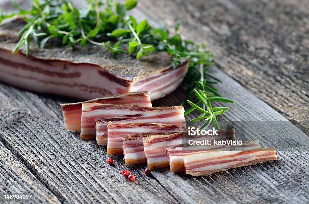 Bacon Snack Stock Photo - Download Image Now - Bacon, Cross Section, Curing Food