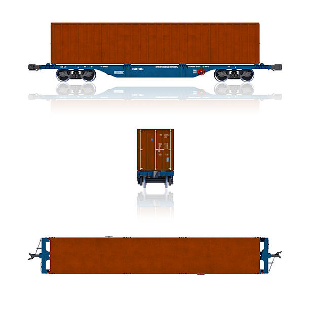 современный контейнерный перевозки прогнозы - commercial land vehicle man made object land vehicle rail freight стоковые фото и изображения