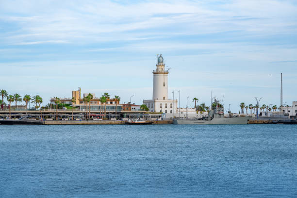 istock Malaga lighthouse called La Farola - Malaga, Andalusia, Spain 1489851074
