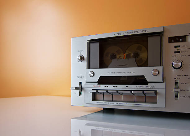 istock Vintage Stereo Cassette tape deck recorder or player 148985743