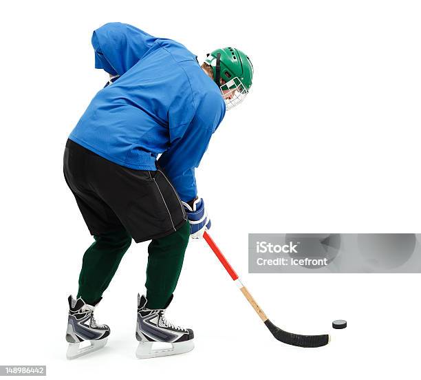 Ice Hockey Player 블루 아이스 스케이팅에 대한 스톡 사진 및 기타 이미지 - 아이스 스케이팅, 흰색 배경, 가지-식물 부위